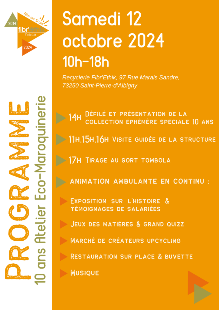 Programme 12 octobre